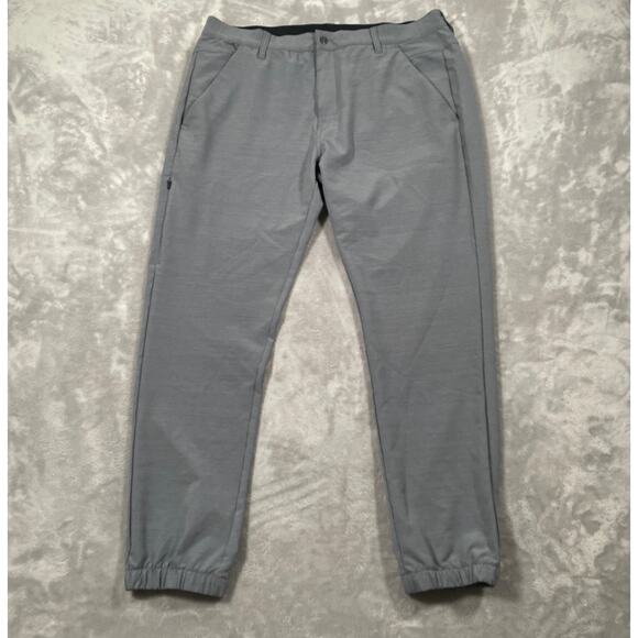 Bylt Basics Pants Mens 36 Iron Grey Kinetic Jogger Stretch Performance Casual - Picture 1 of 10
